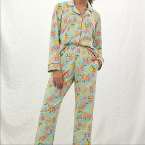 NWT Anthropologie Citrus Grove Pajama Set large
